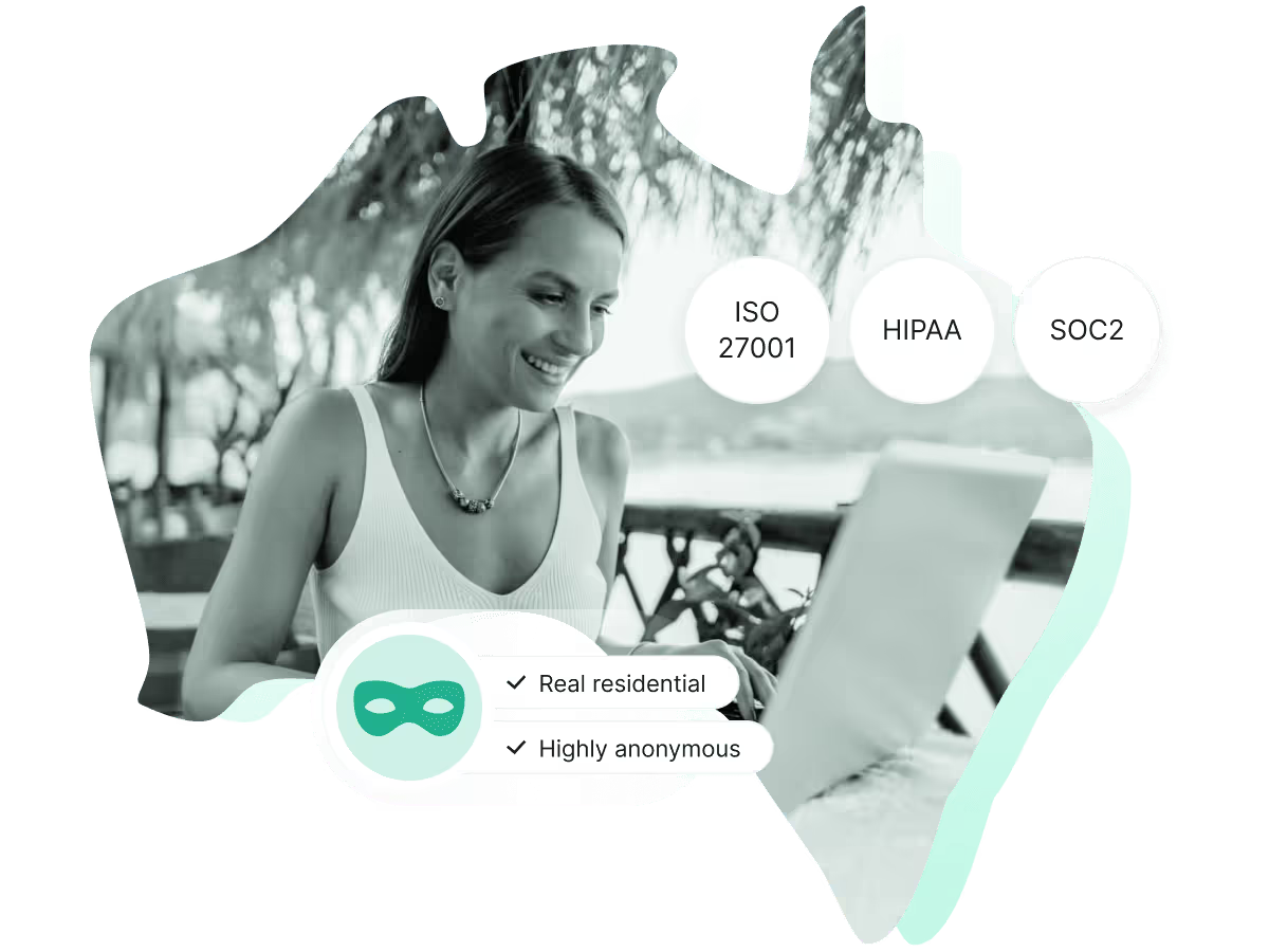 Real residential Australian proxy IPs with high anonymity