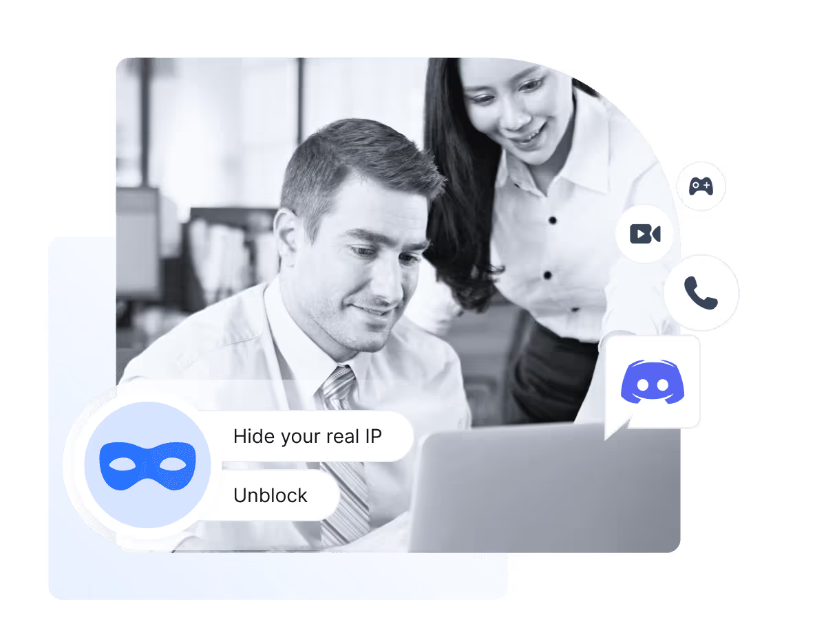 What is a Discord proxy IP diagram