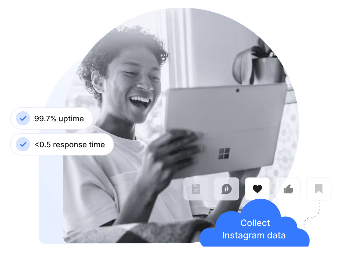 Effortlessly collect Instagram data diagram